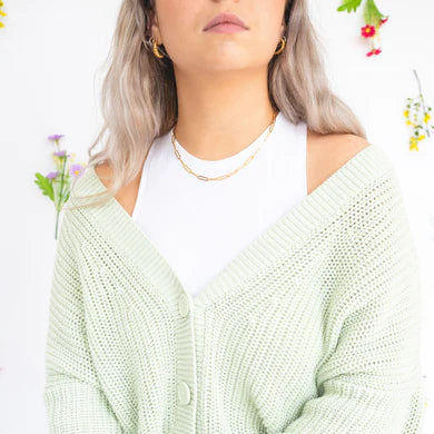 Collier Paperclip | Or