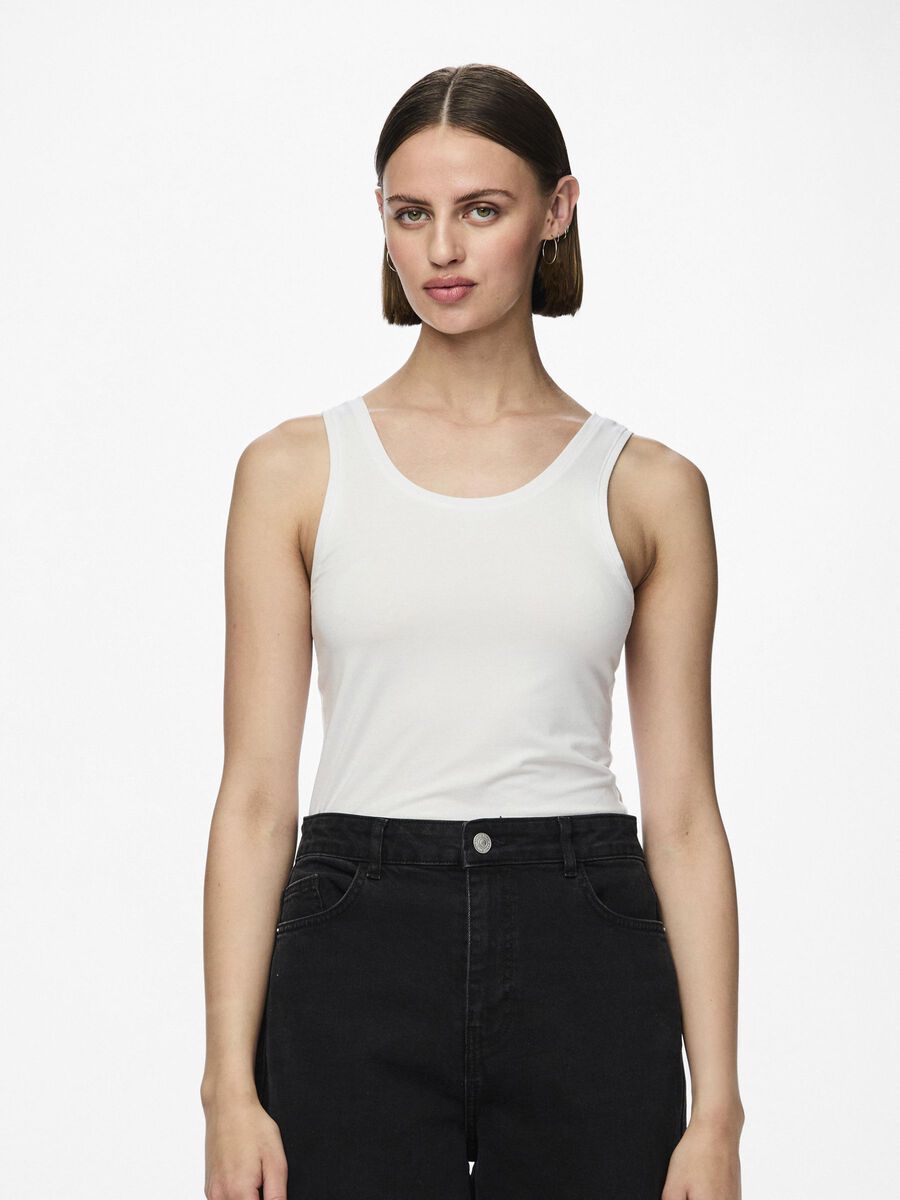 Camisole uni | Blanc cassé