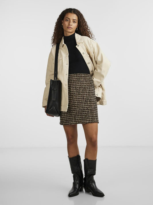 Jupe Sea en tweed | Noir