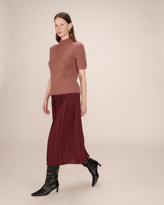 Jupe Plisse | Chocolat