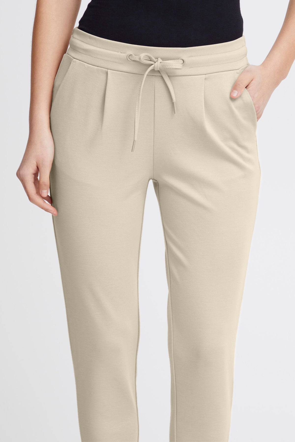 Pantalon Kate court | Beige