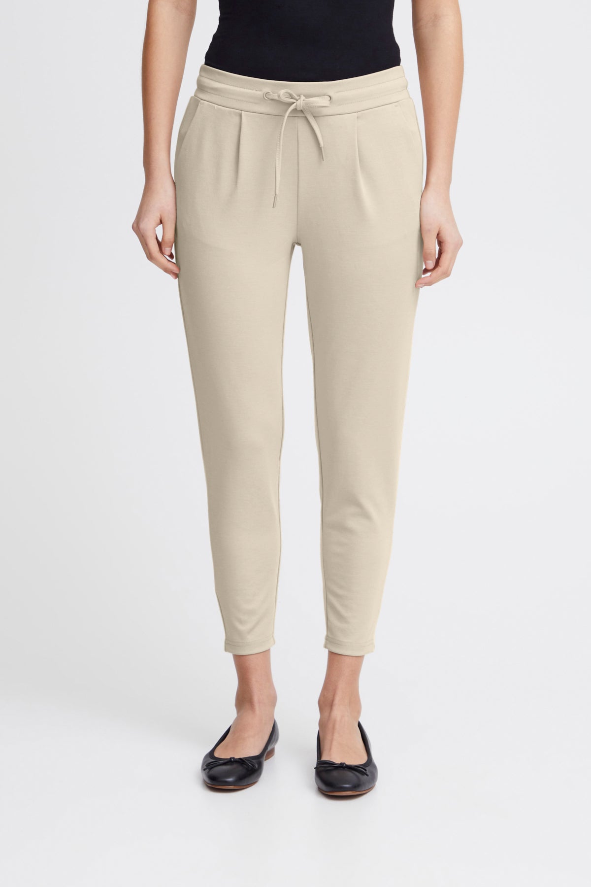 Pantalon Kate court | Beige