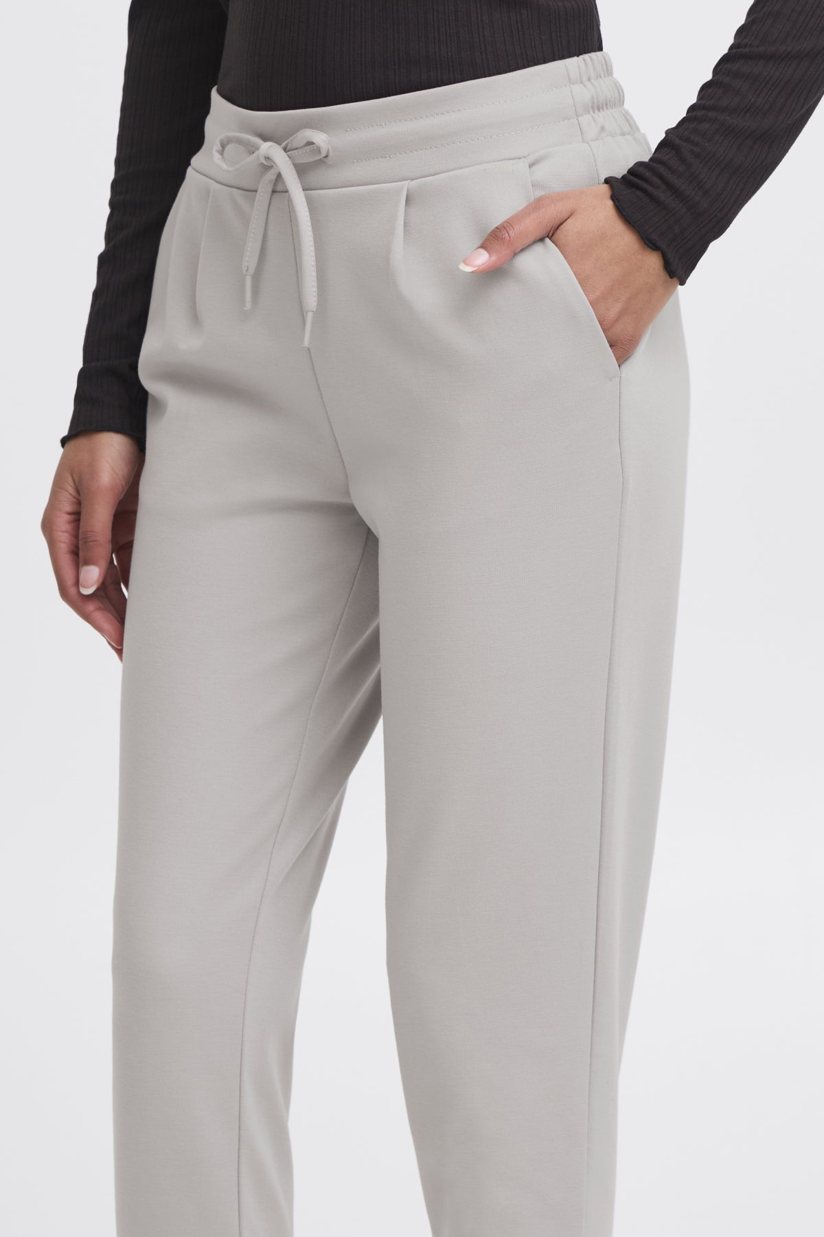 Pantalon Kate court | Gris opal