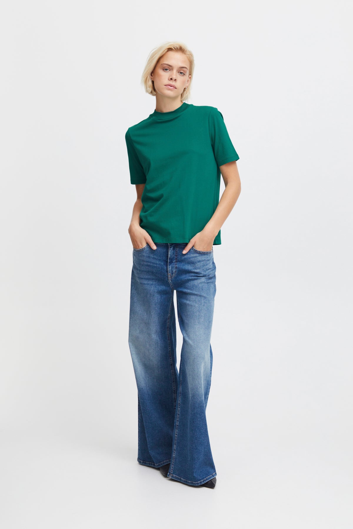 T-Shirt ICHI Rania | Vert de cadmium