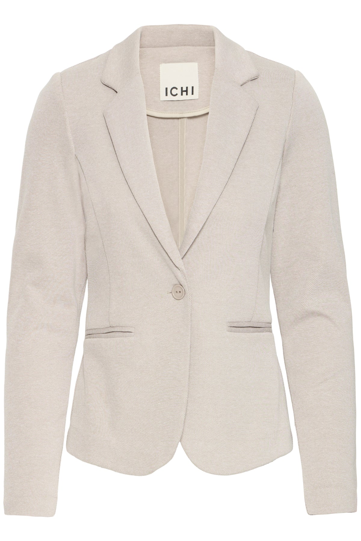Veston ICHI Kate piqué | Taupe
