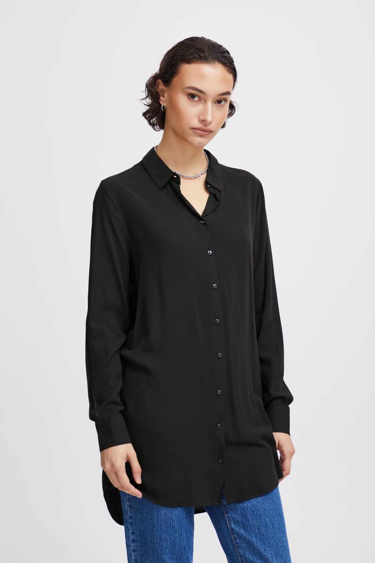 Chemise ICHI longue | Noire