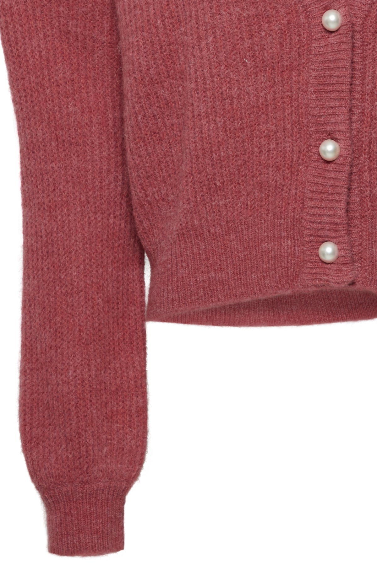 Cardigan marin | Rose bruyère