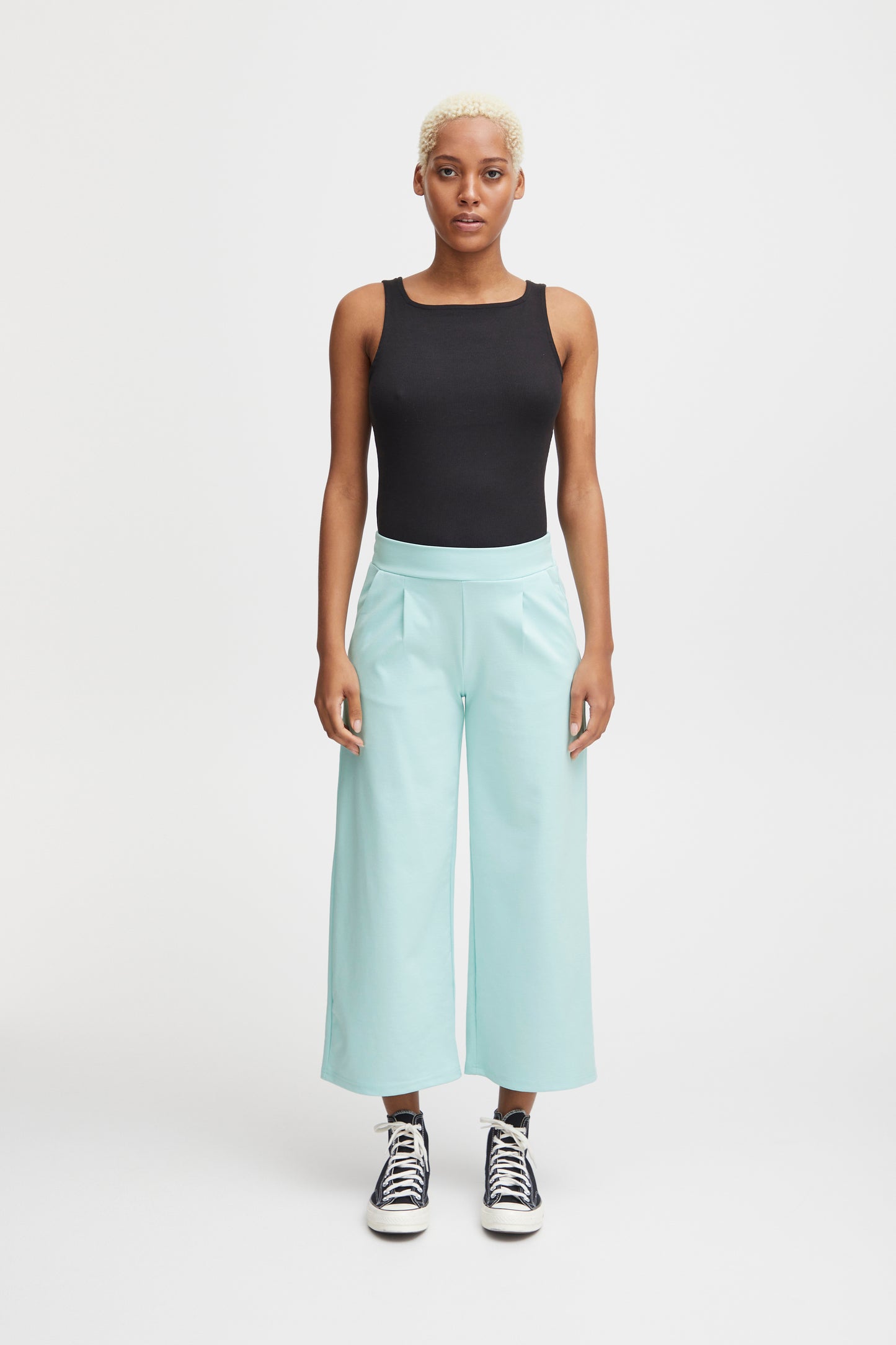 Pantalon ICHI Kate | Bleu coquille