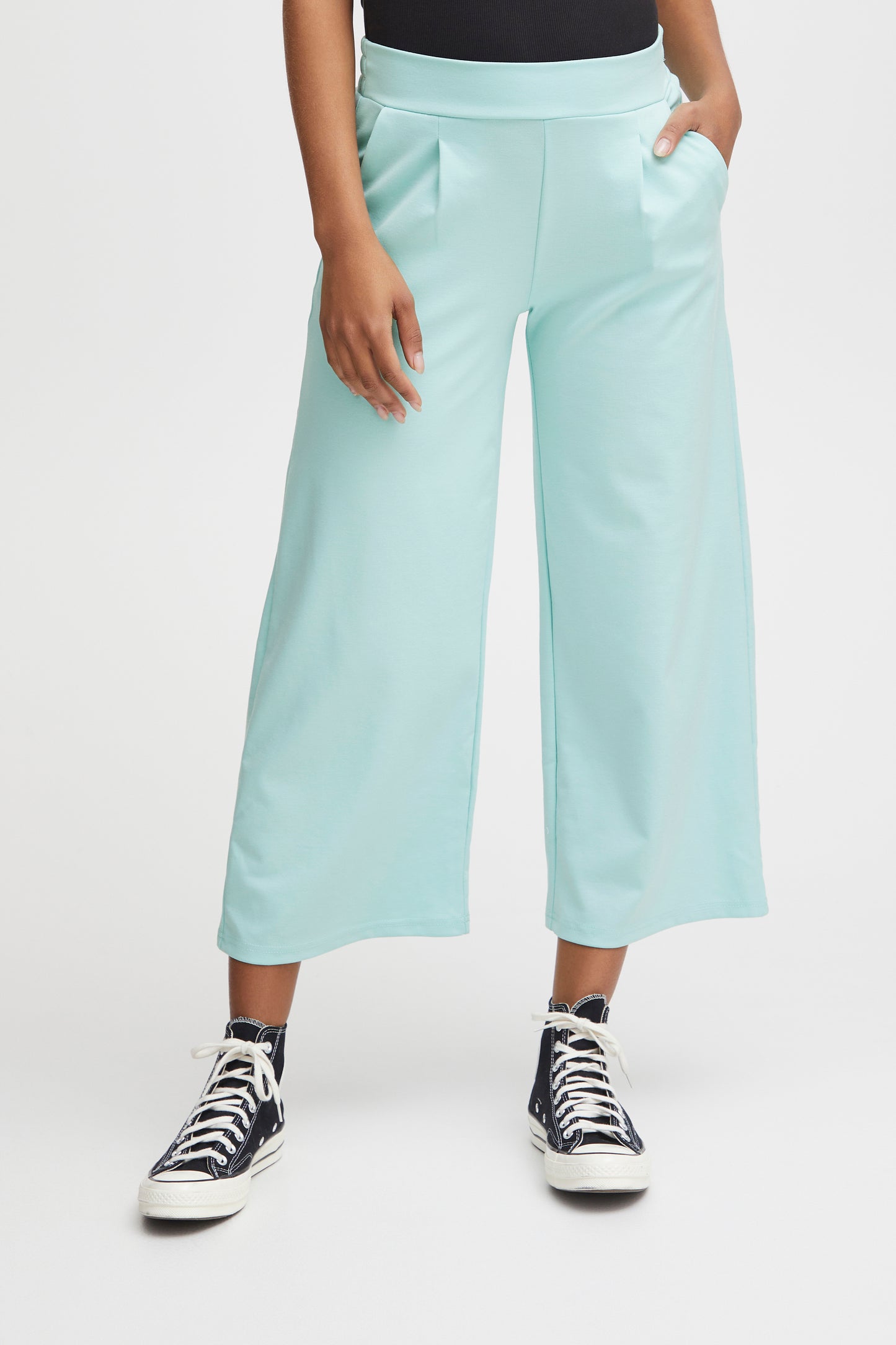 Pantalon ICHI Kate | Bleu coquille