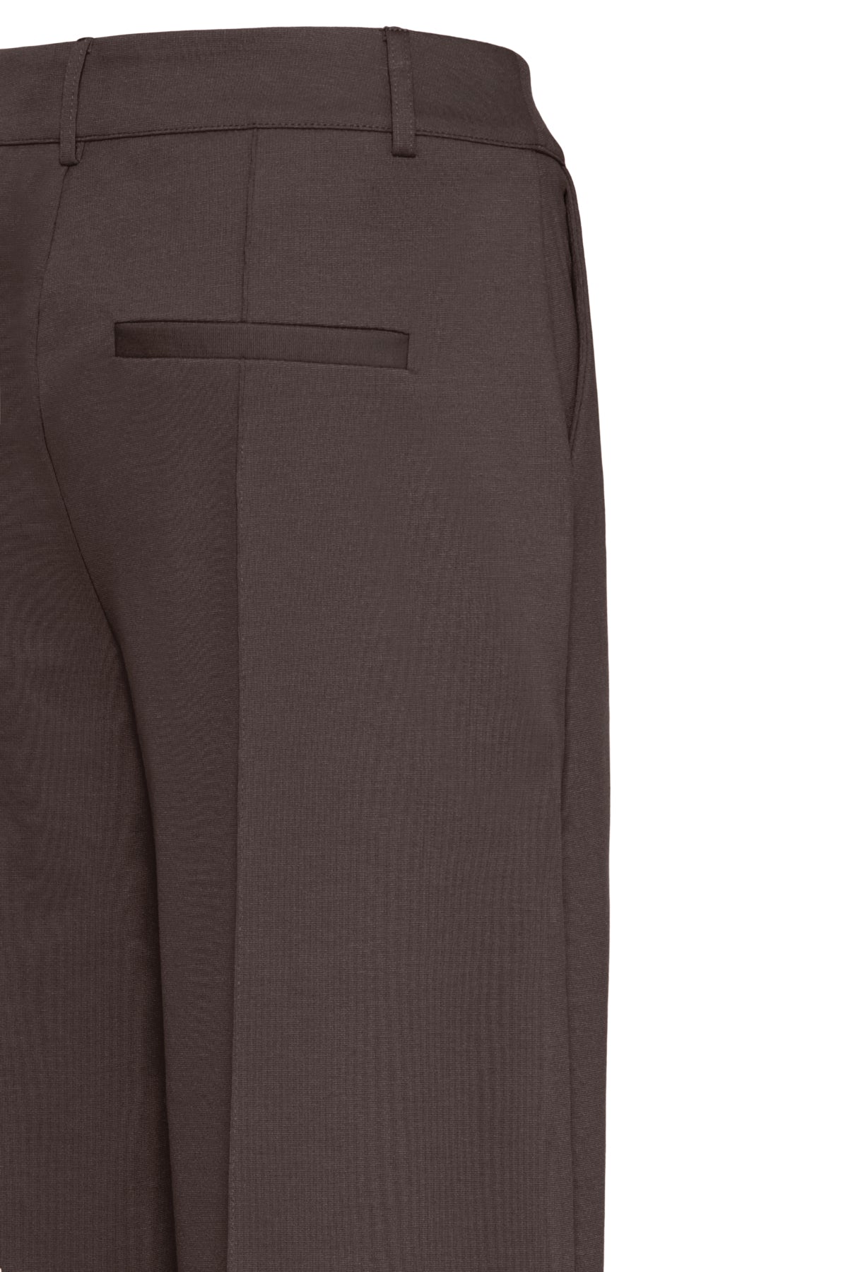 Pantalon Kate Large avec couture | Chocolat