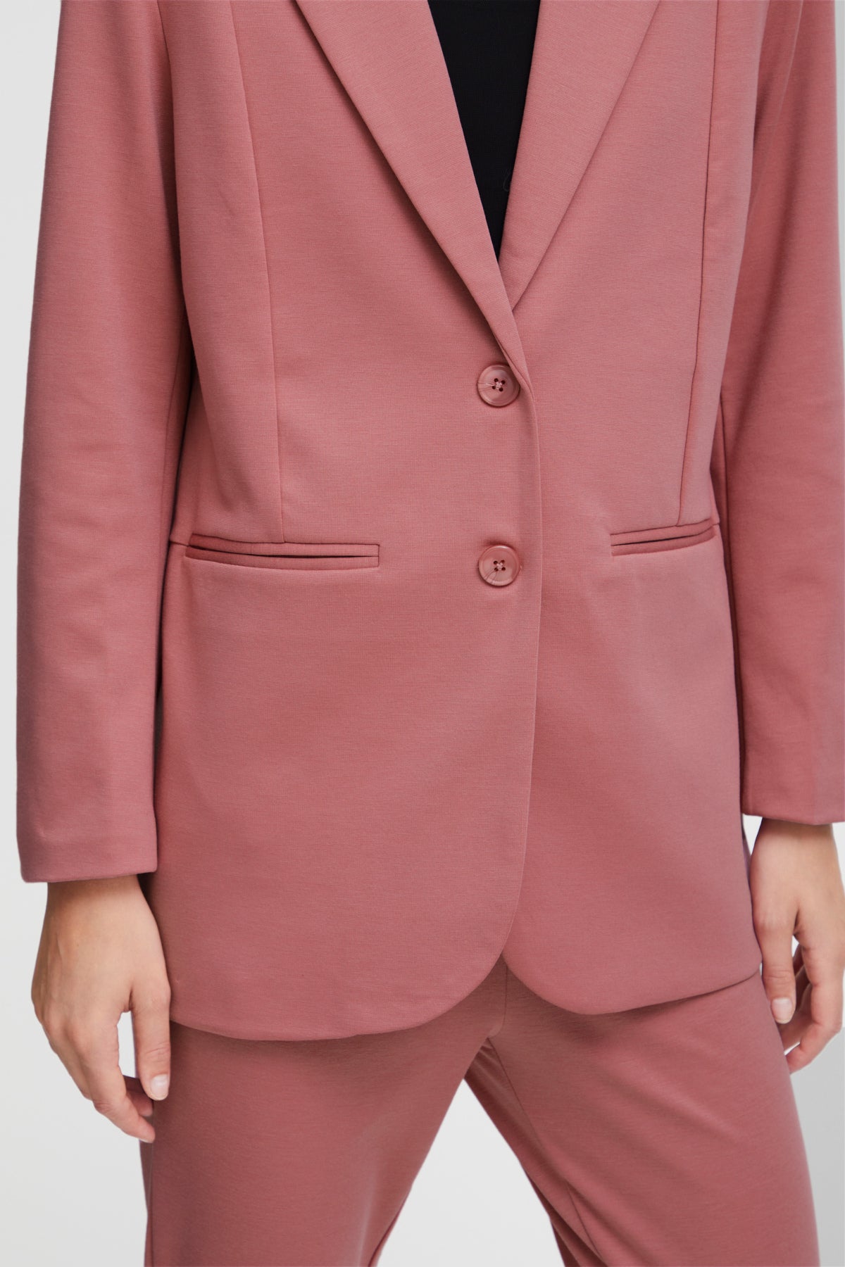 Veston ICHI Kate oversize | Rose bruyère