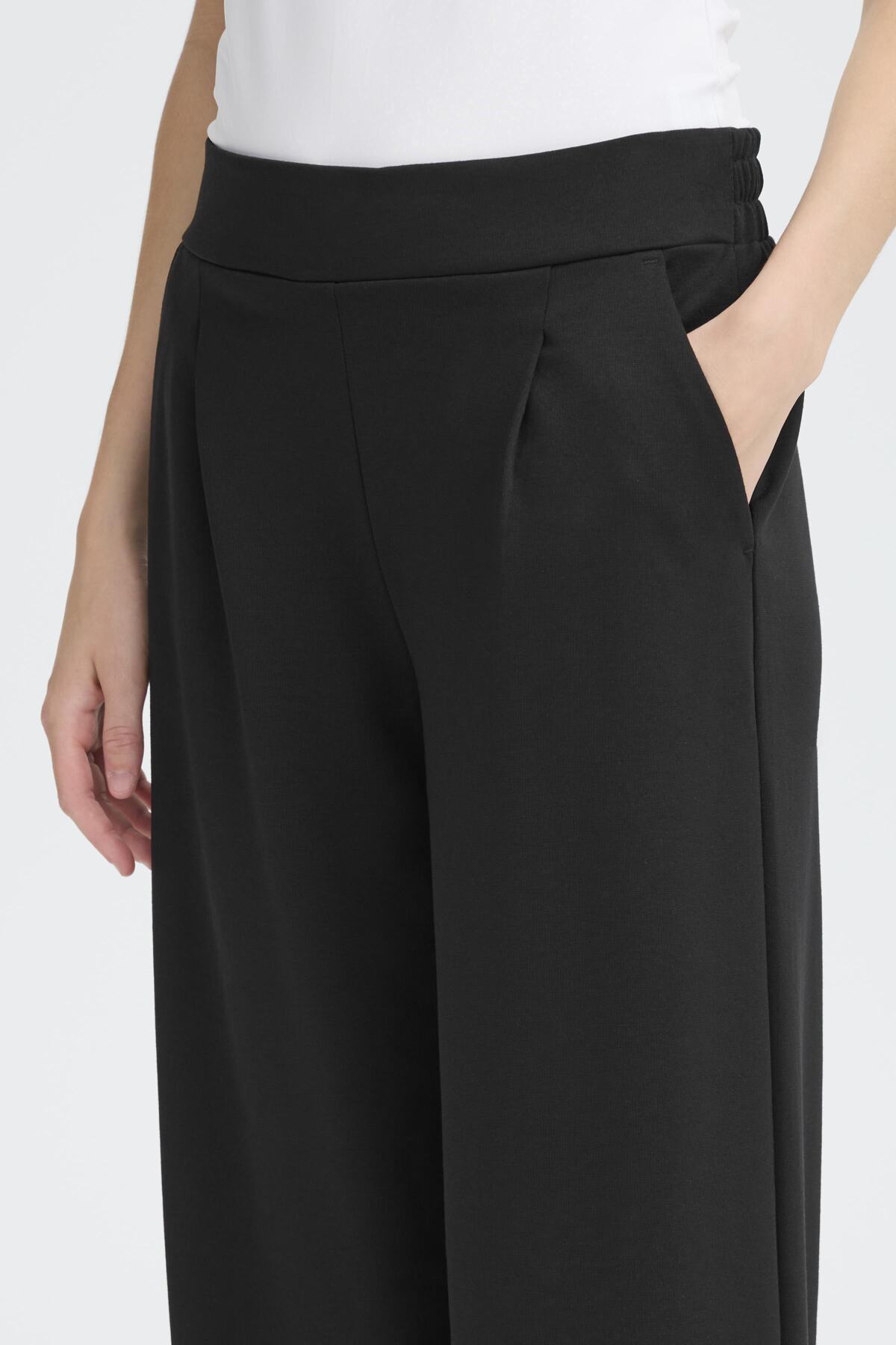 Pantalon Kate long large | Noir