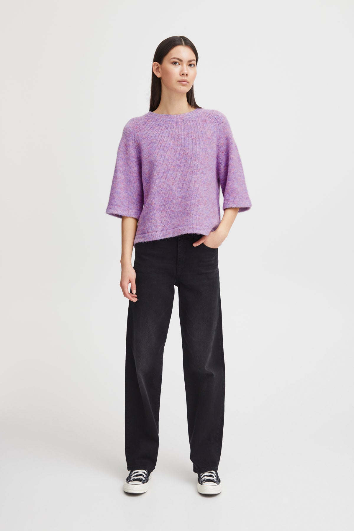 Tricot Daisie | Mélange lavande