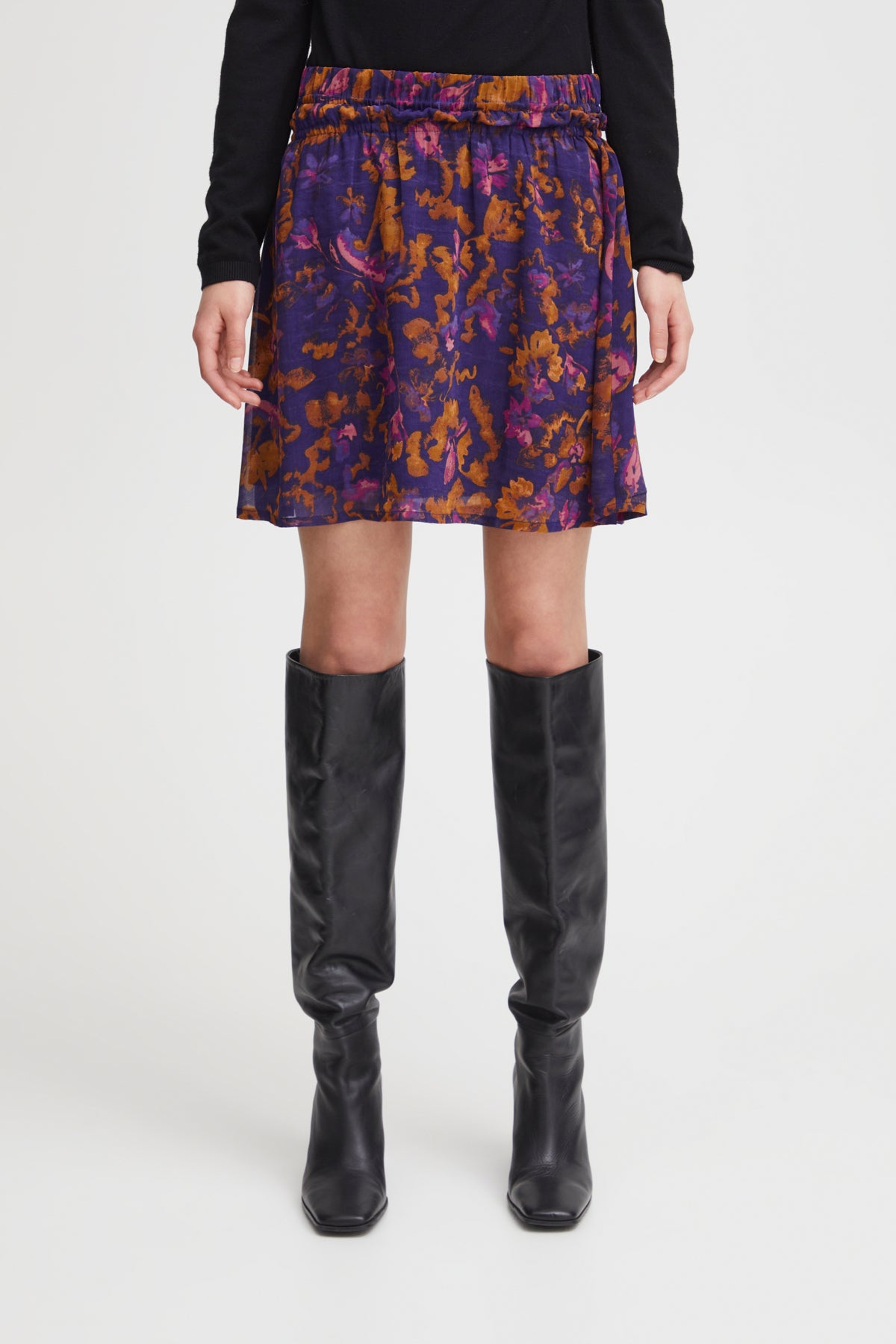 Jupe Pernilly | Mauve motif