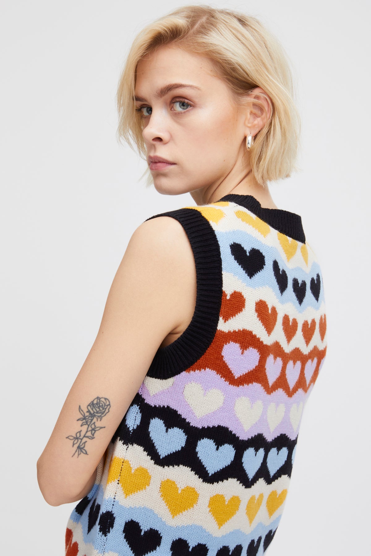 Tricot sans manches | Multicolore