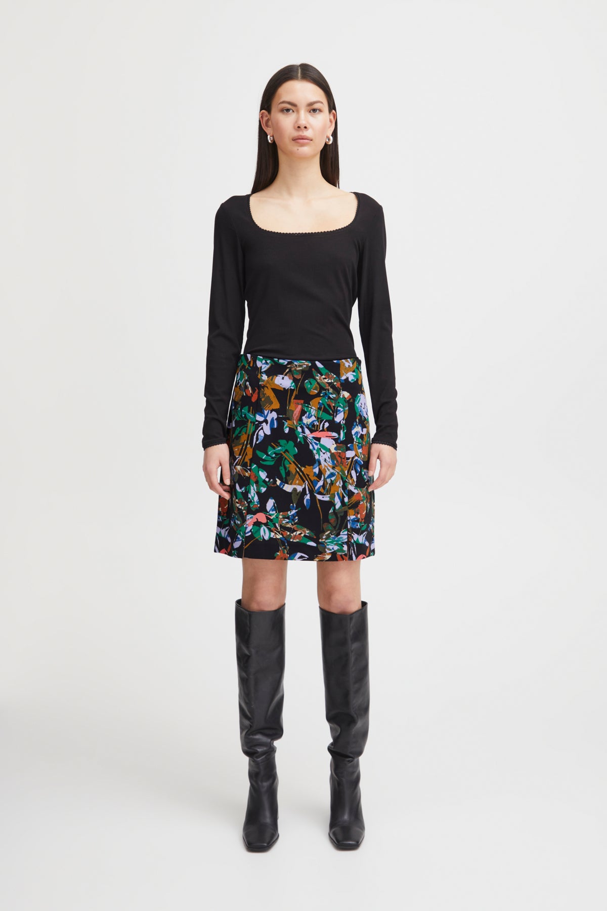Jupe Kate motif | Feuillage