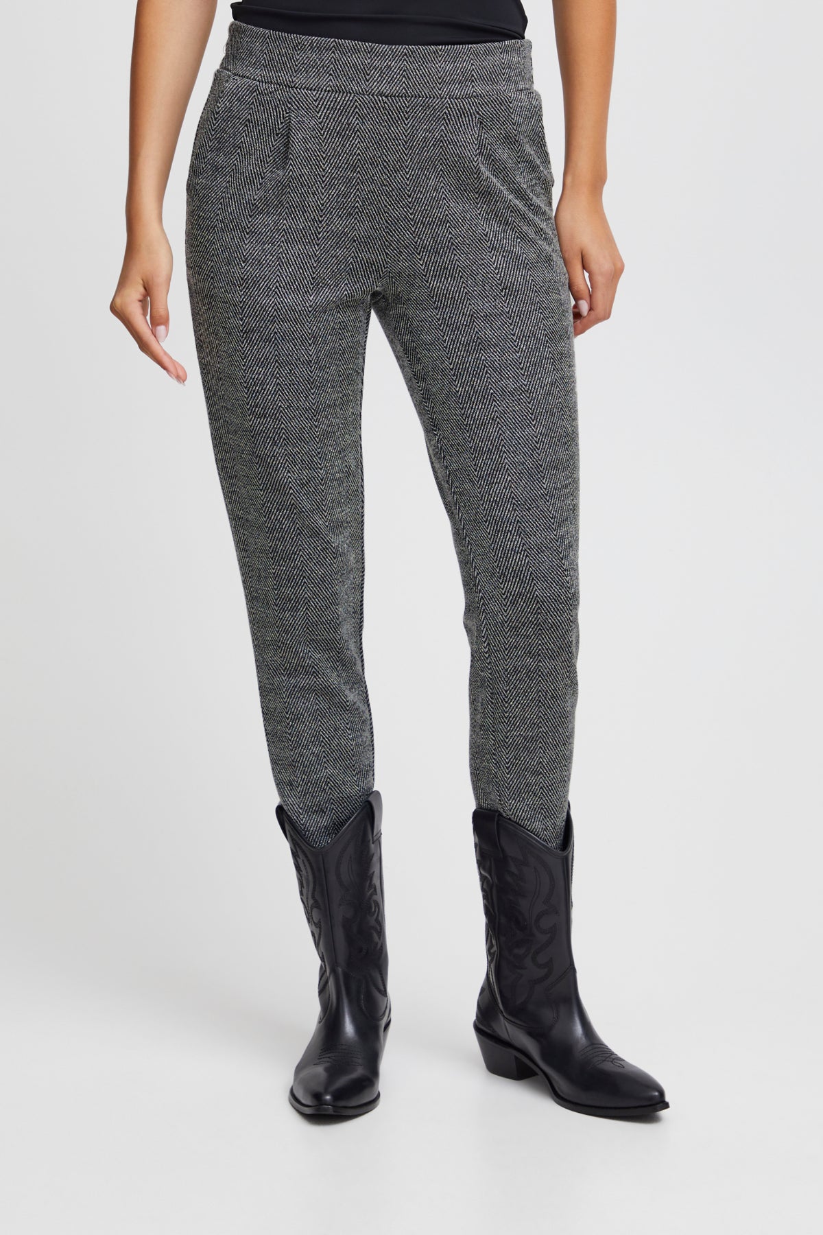 Pantalon Kate motifs | Noir
