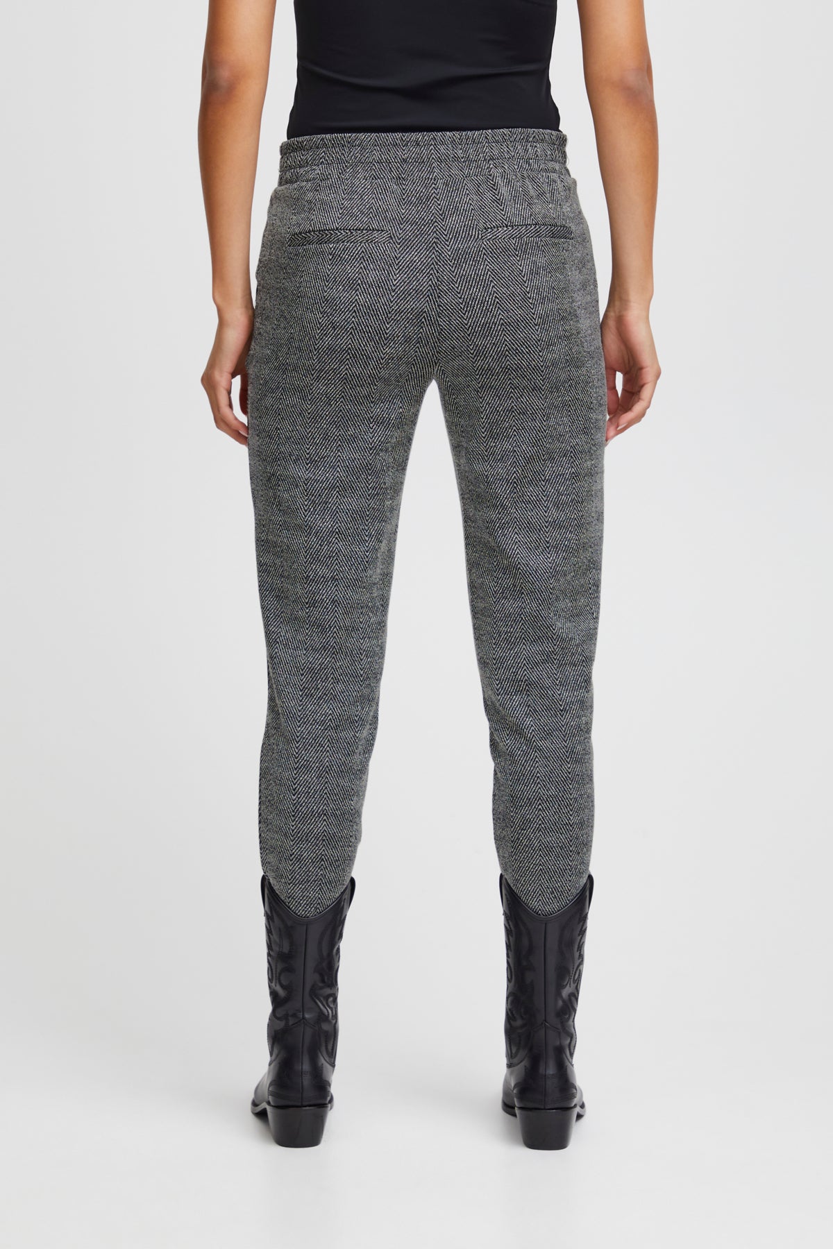 Pantalon Kate motifs | Noir