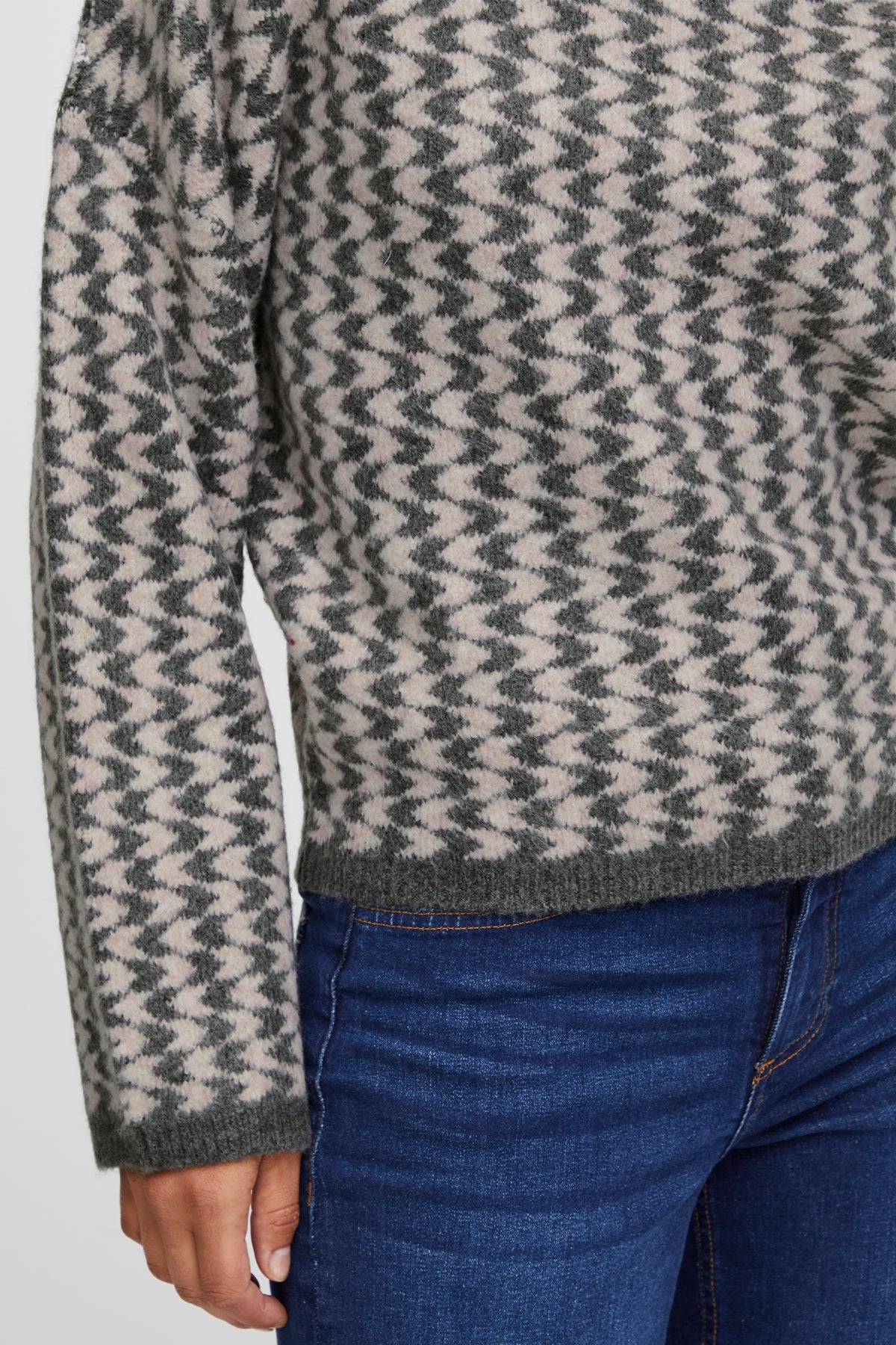 Tricot Bizzy | Mélange Rose bruyère