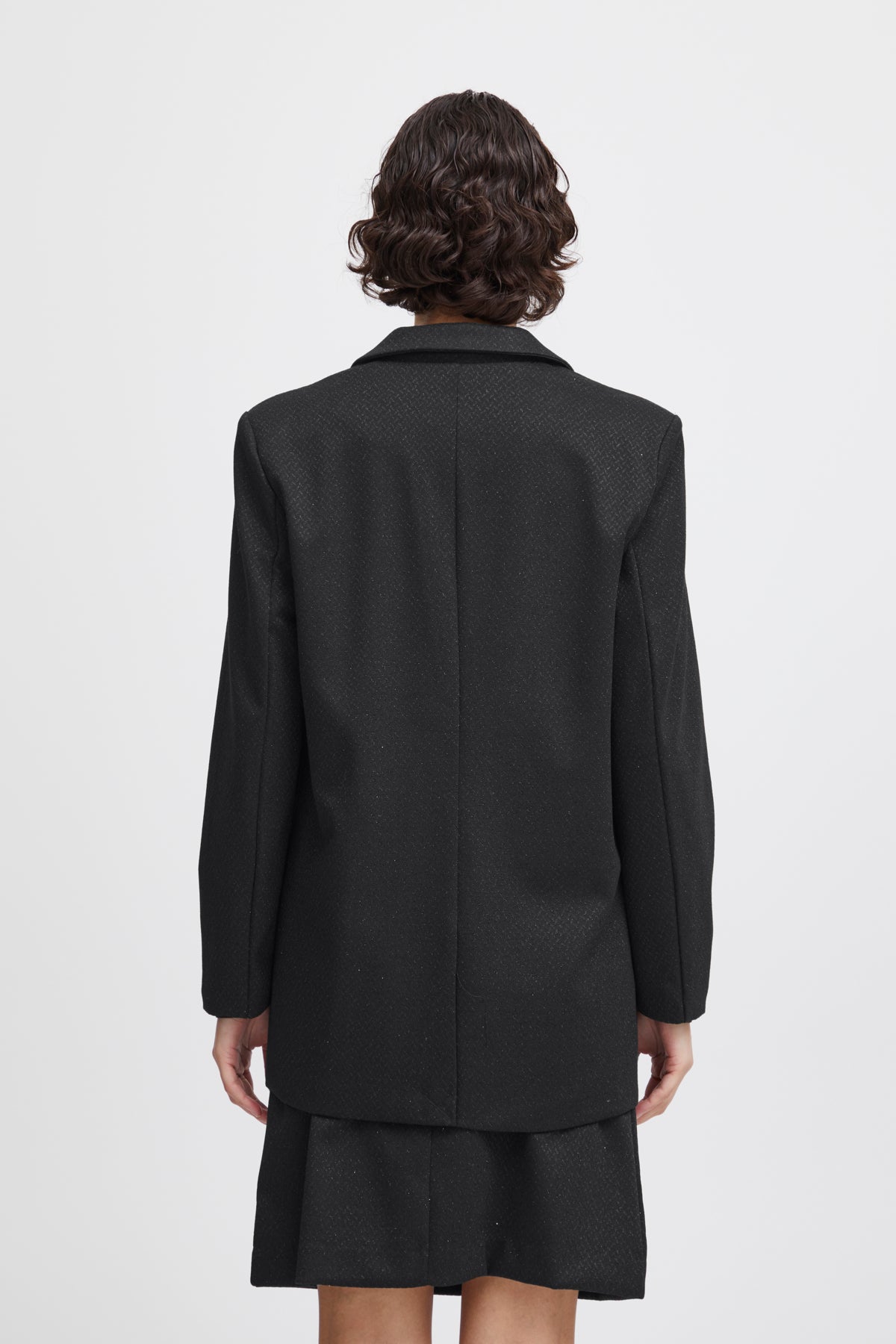 Veston Kate Oversize | Noir métallique