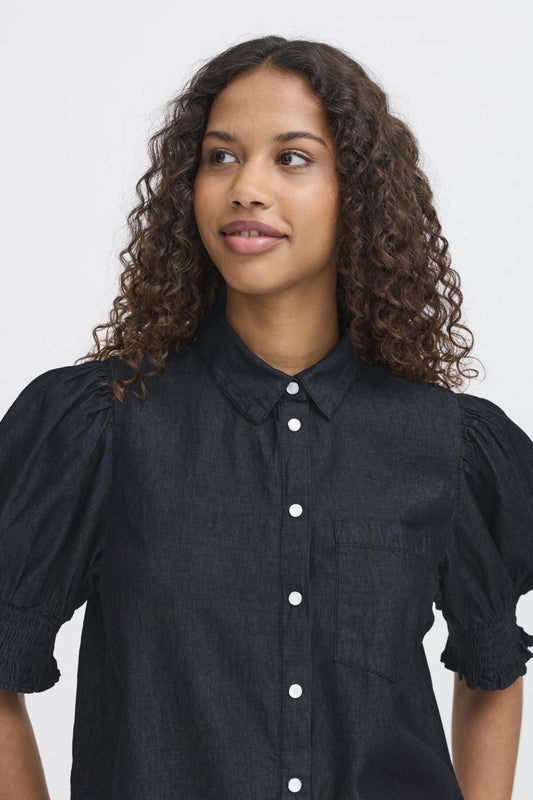Chemise Borgie | Noir denim