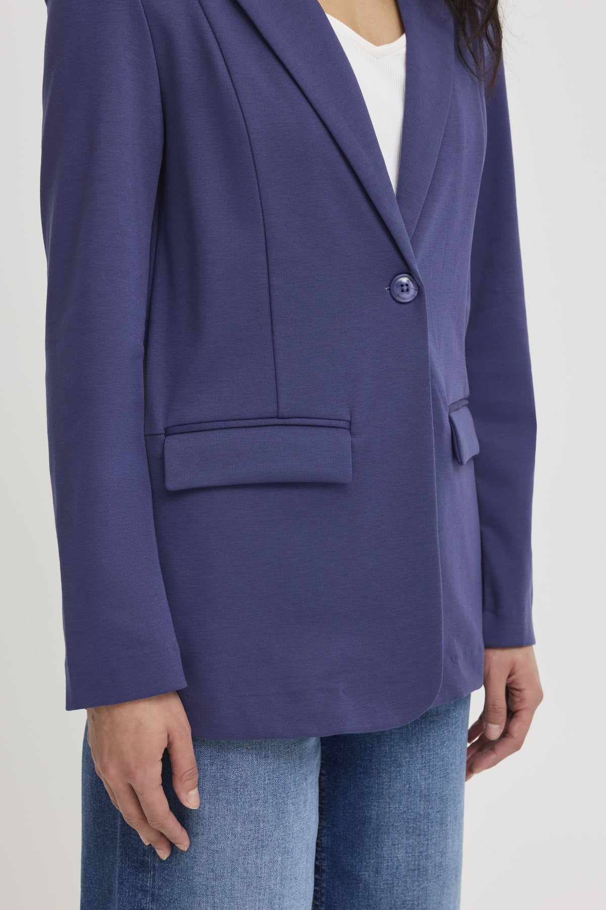 Veston Kate Long | Bleu patriote