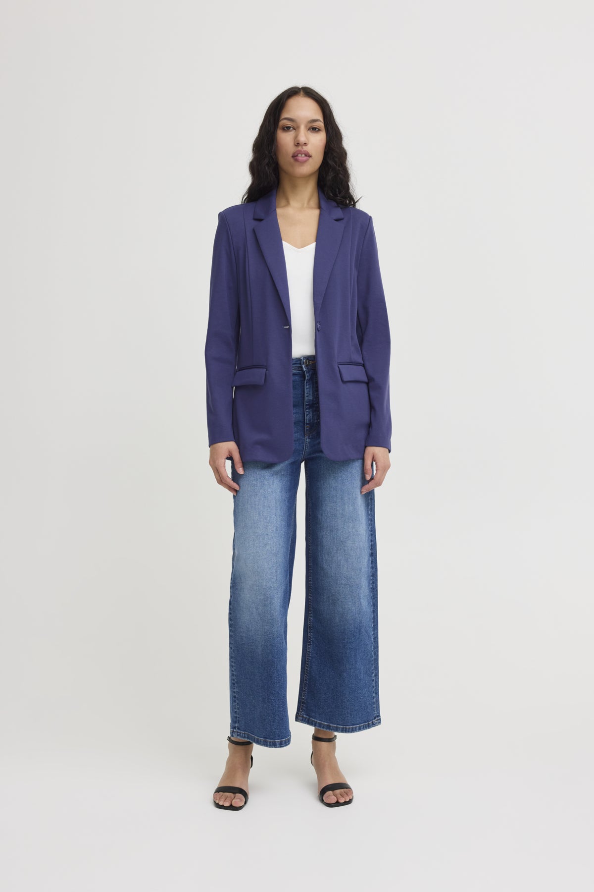 Veston Kate Long | Bleu patriote