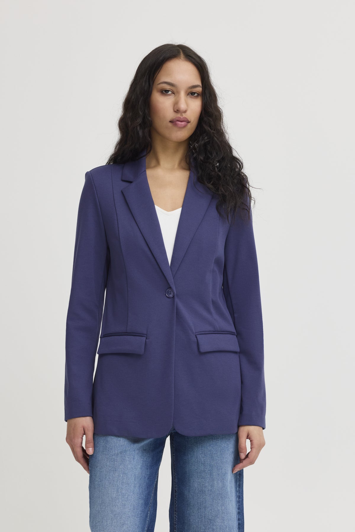 Veston Kate Long | Bleu patriote
