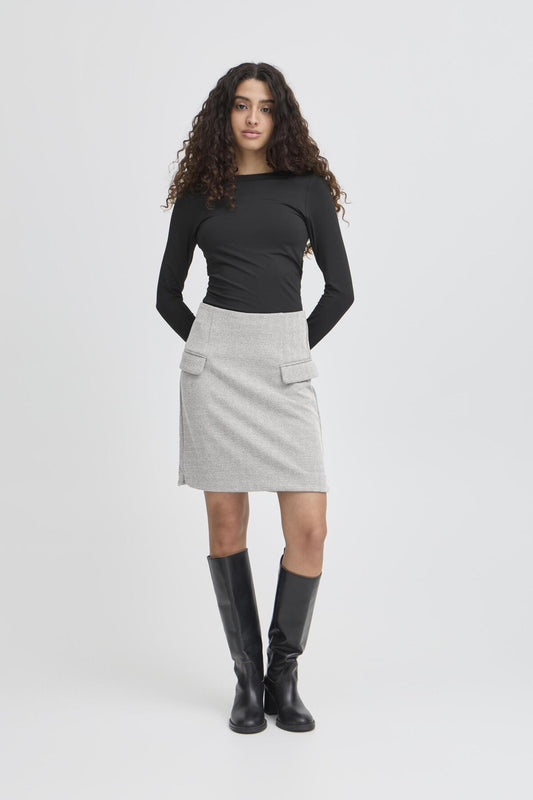 Jupe Kate Jacquard | Gris