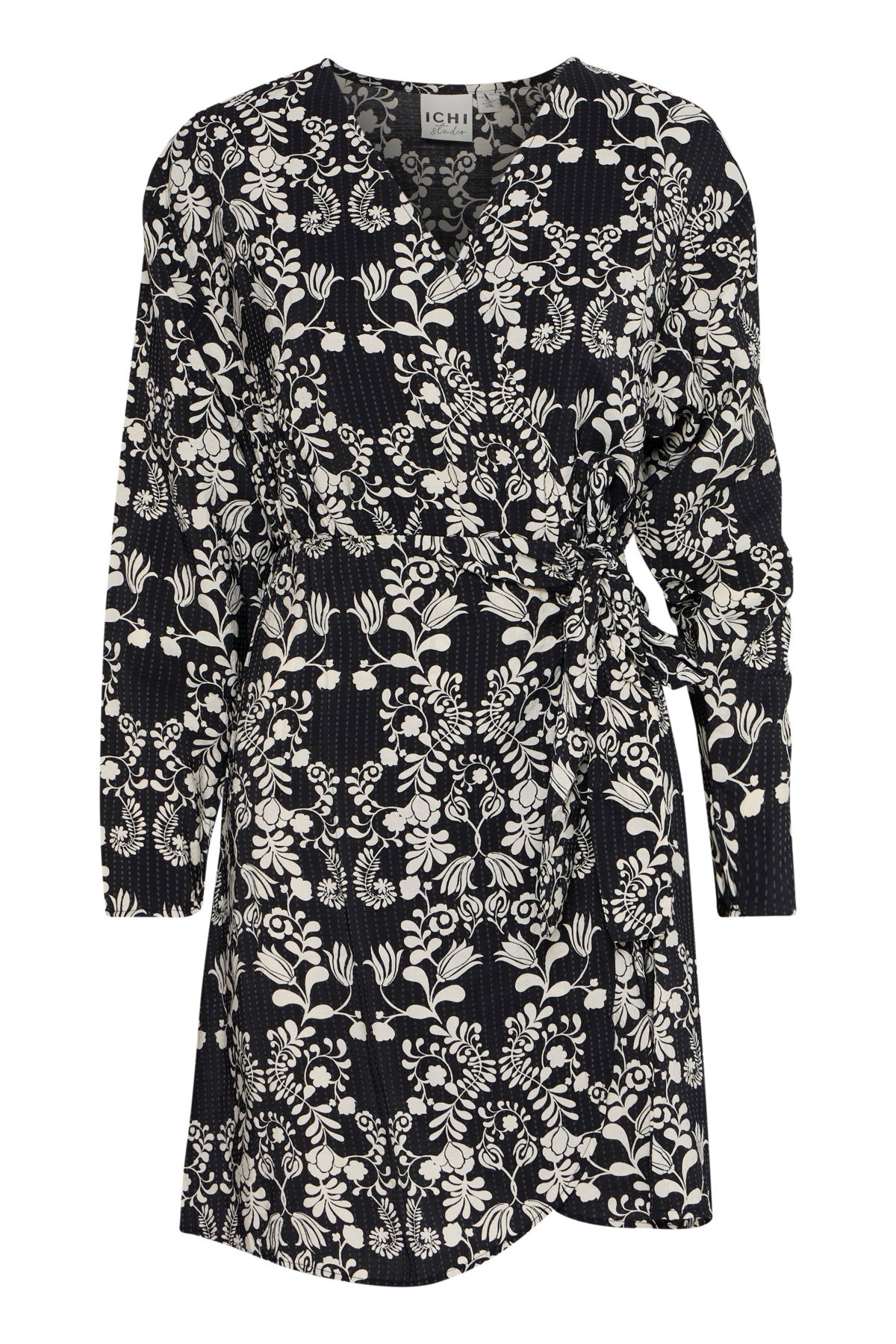 Robe Gocina | Fleurs noirs