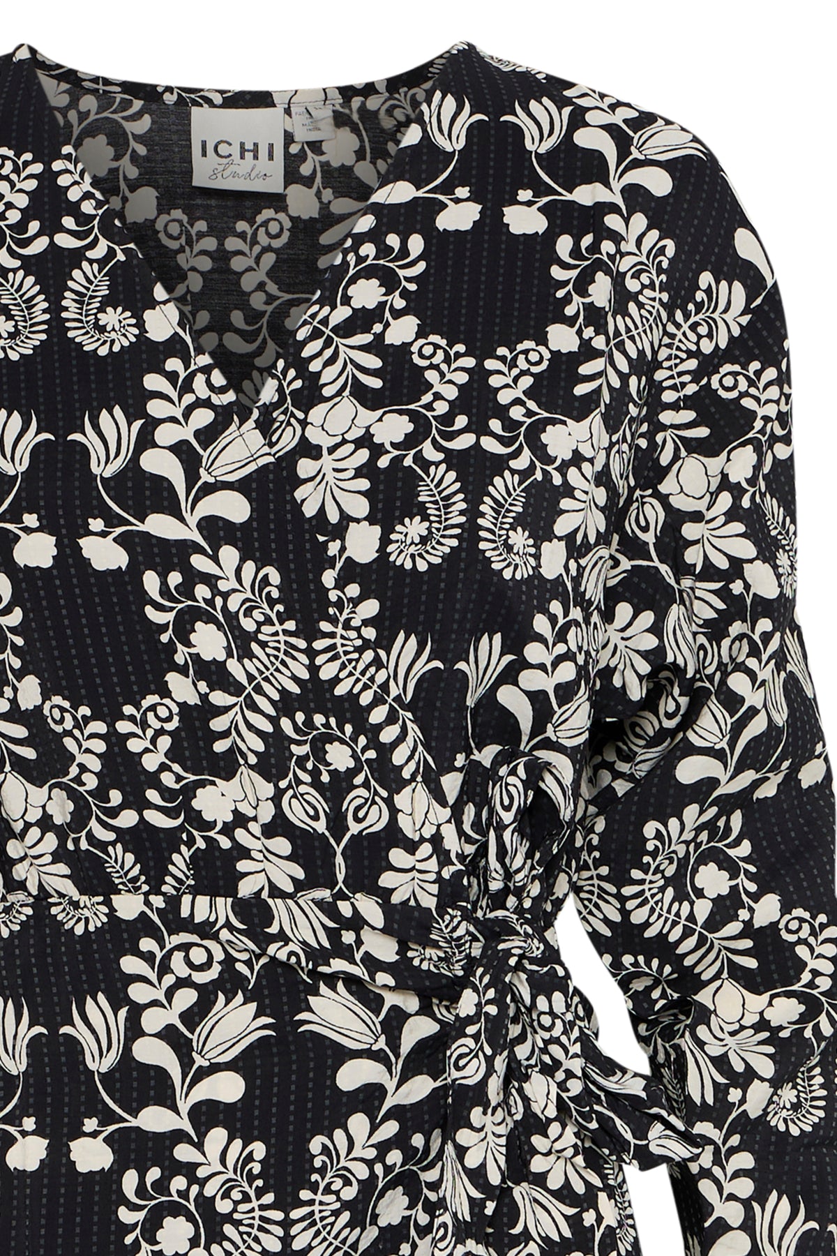 Robe Gocina | Fleurs noirs