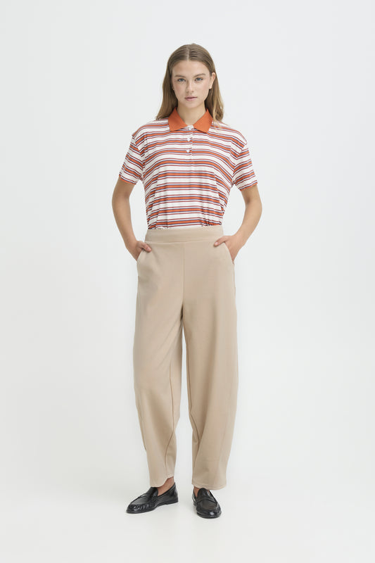 Pantalon Kate Barrel | Beige