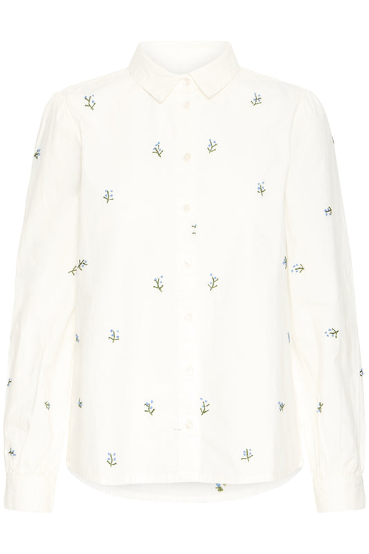 Chemise Sanaz | Broderie bleue