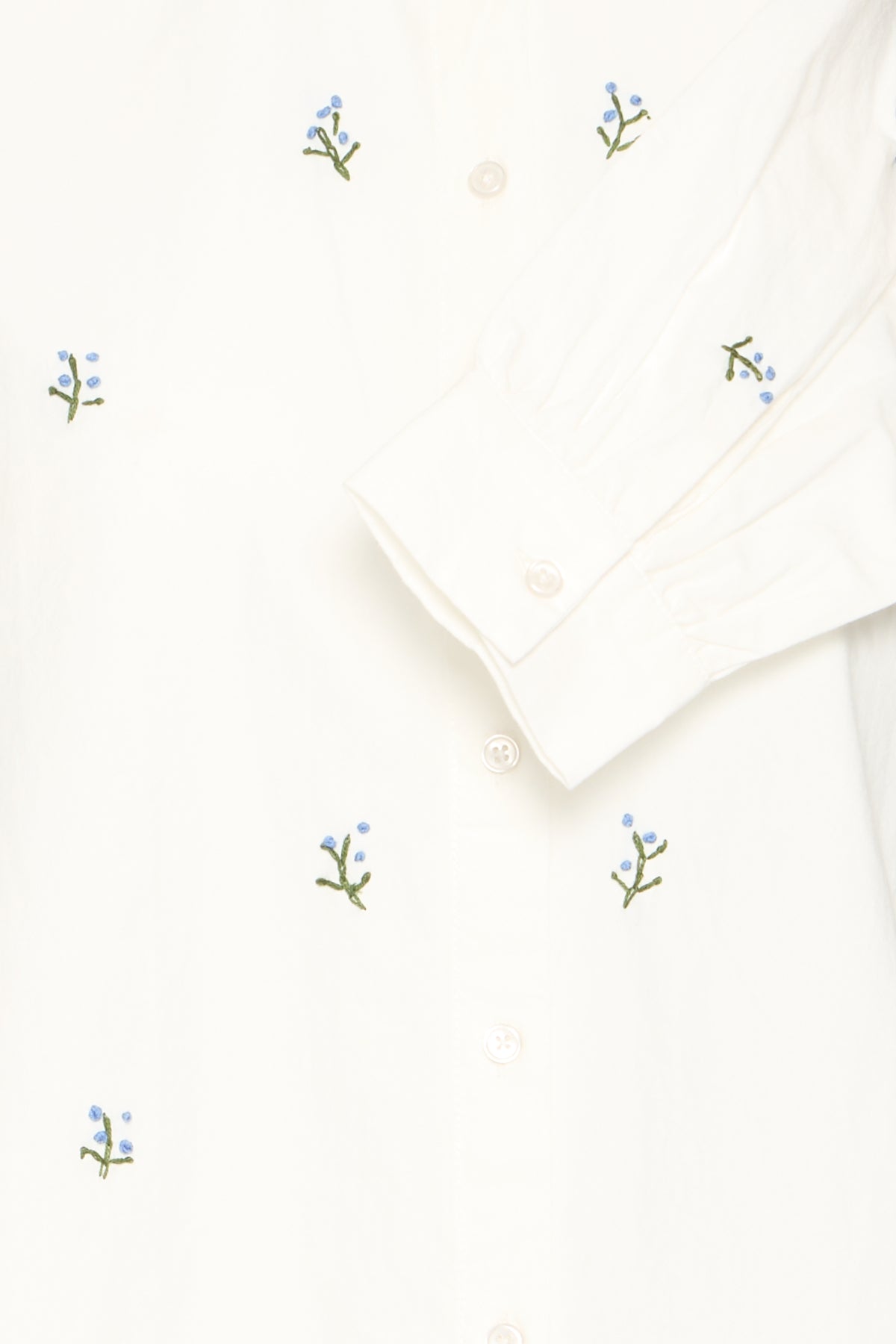 Chemise Sanaz | Broderie bleue