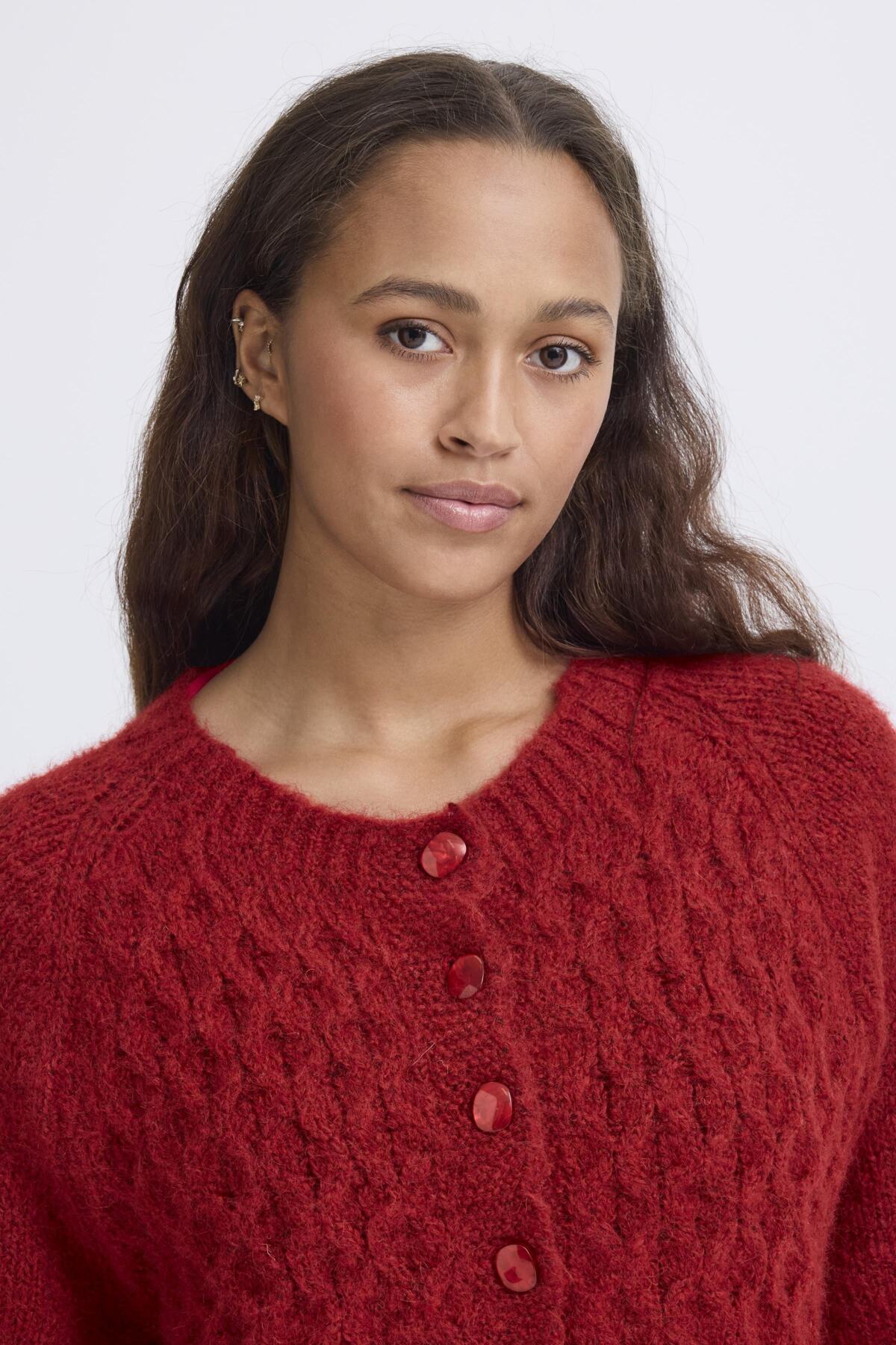 Tricot Belablue | Rouge Dahlia