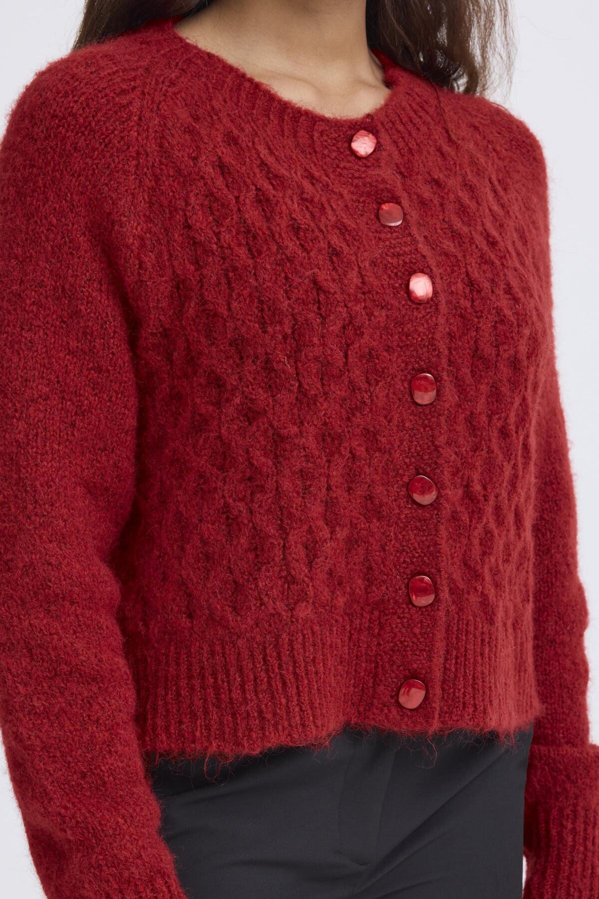 Tricot Belablue | Rouge Dahlia