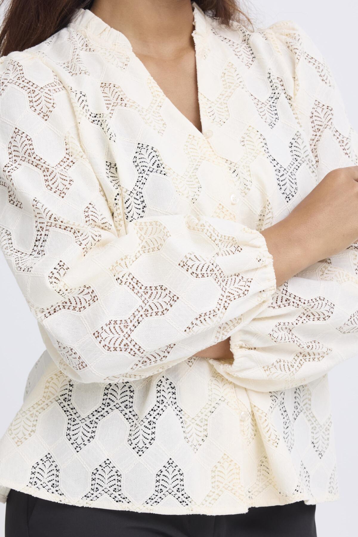 Blouse Junela | Blanc cassé