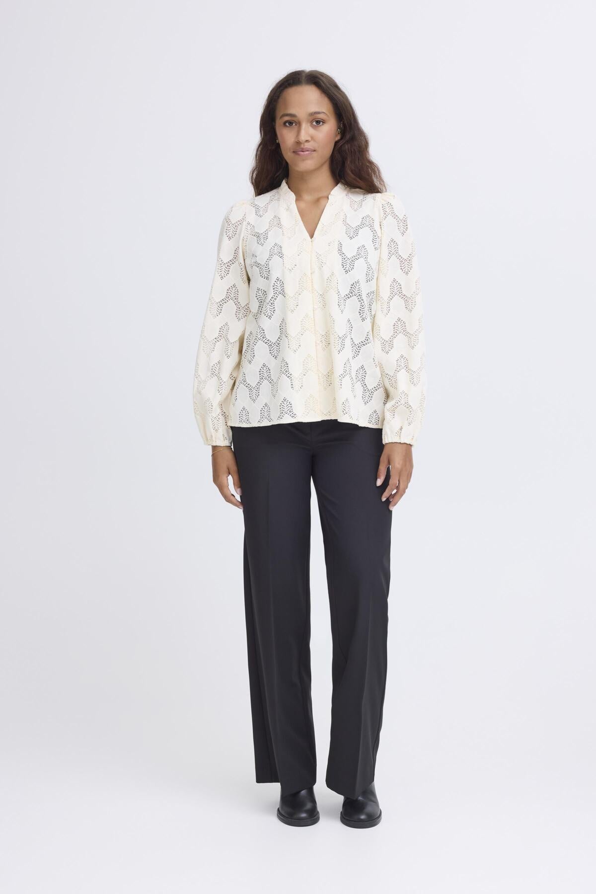 Blouse Junela | Blanc cassé