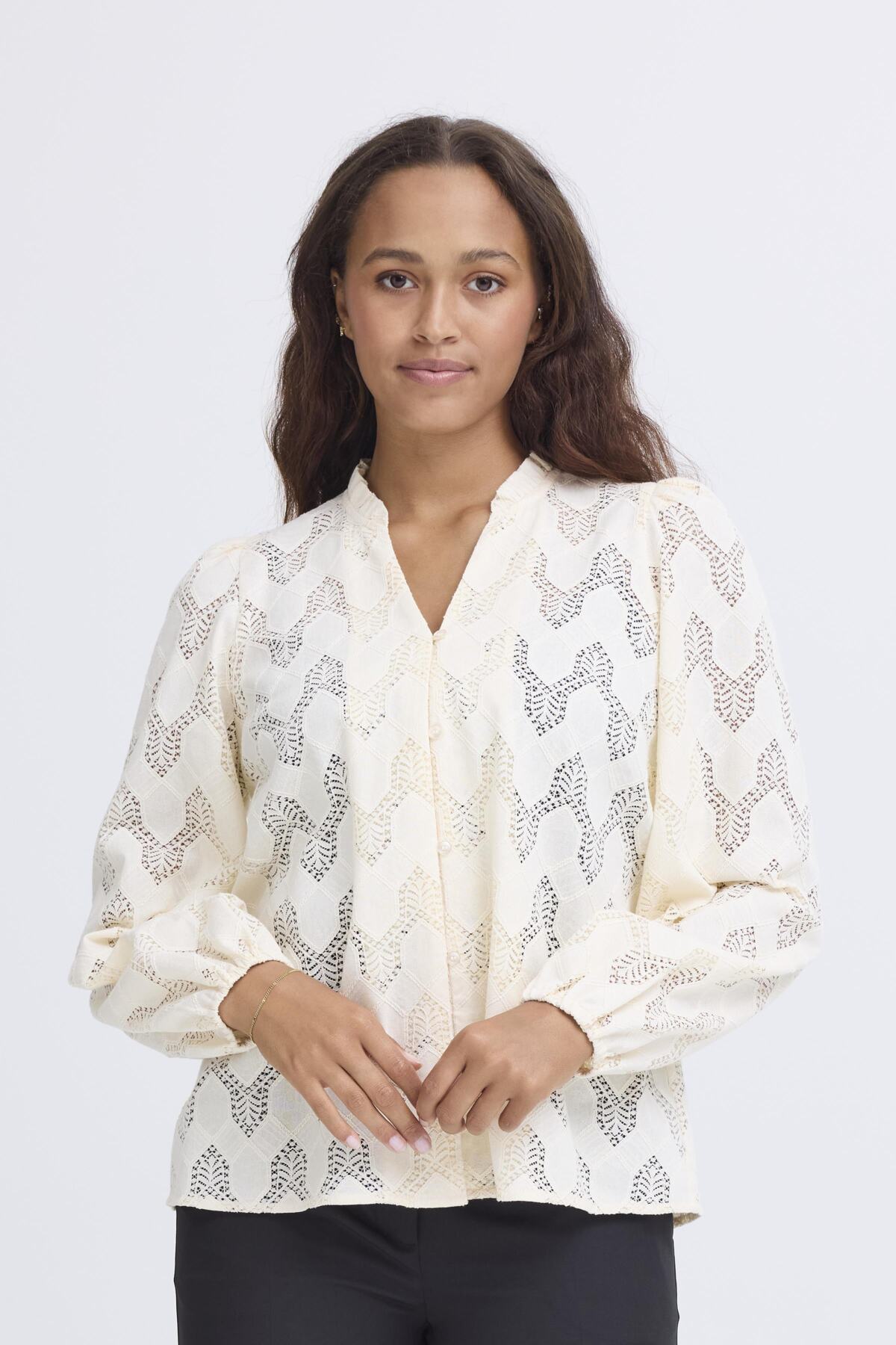 Blouse Junela | Blanc cassé