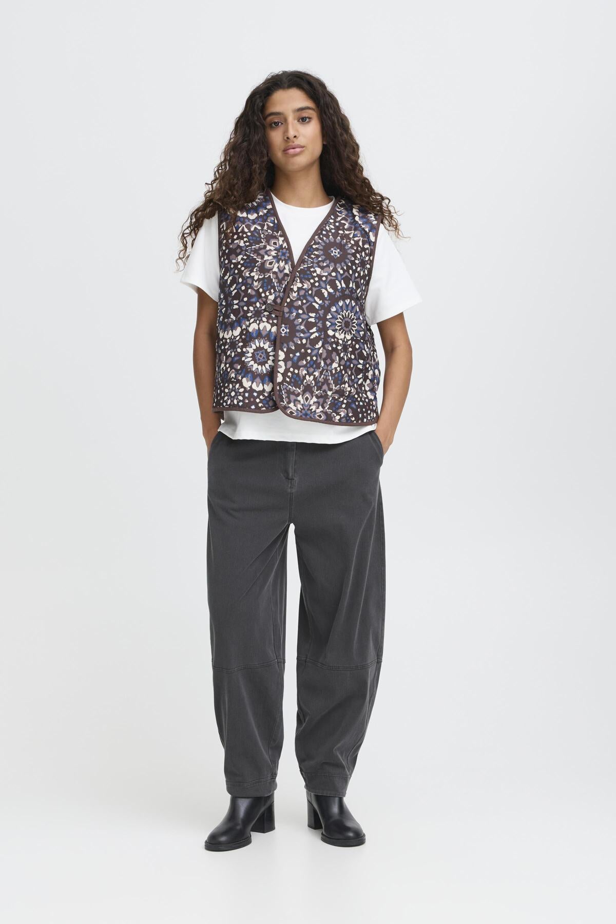 Pantalon Denim Kate | Gris foncé