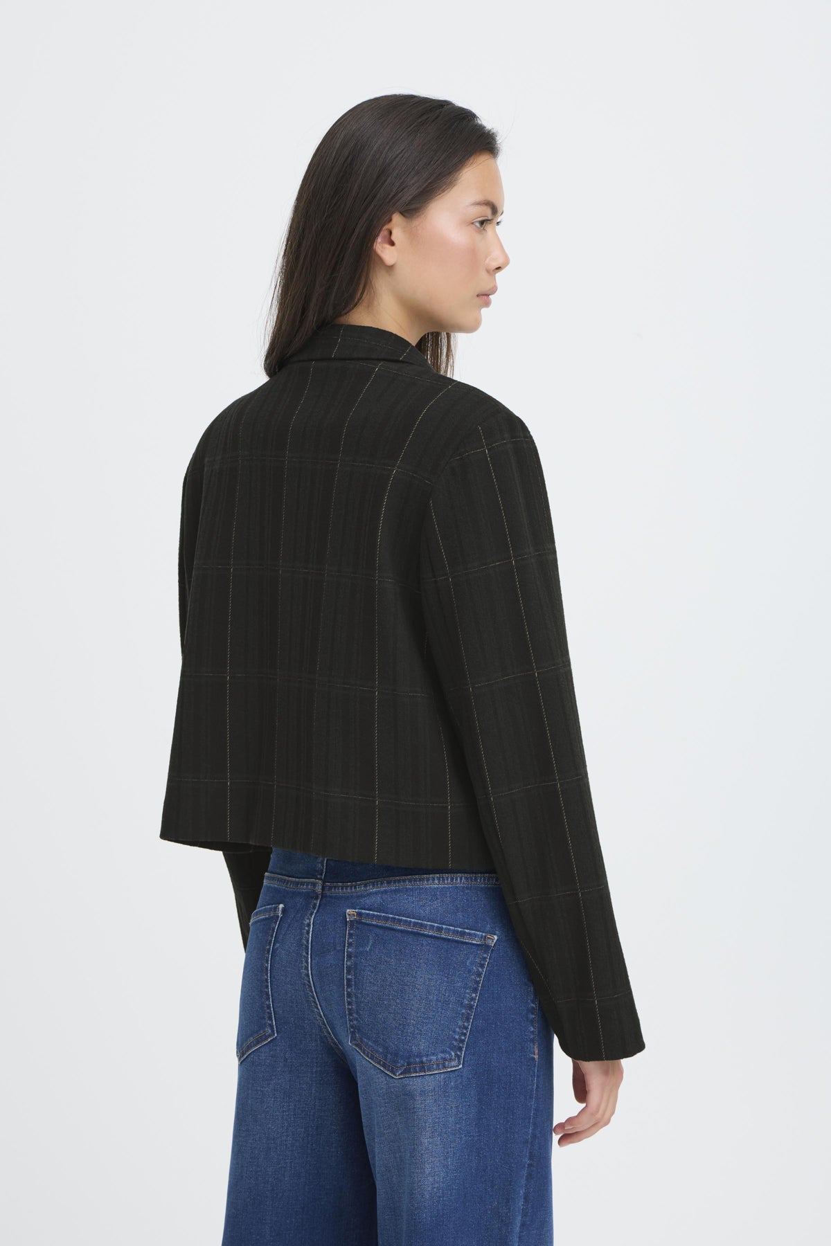 Veston Kate Woolley | Noir avec carreaux
