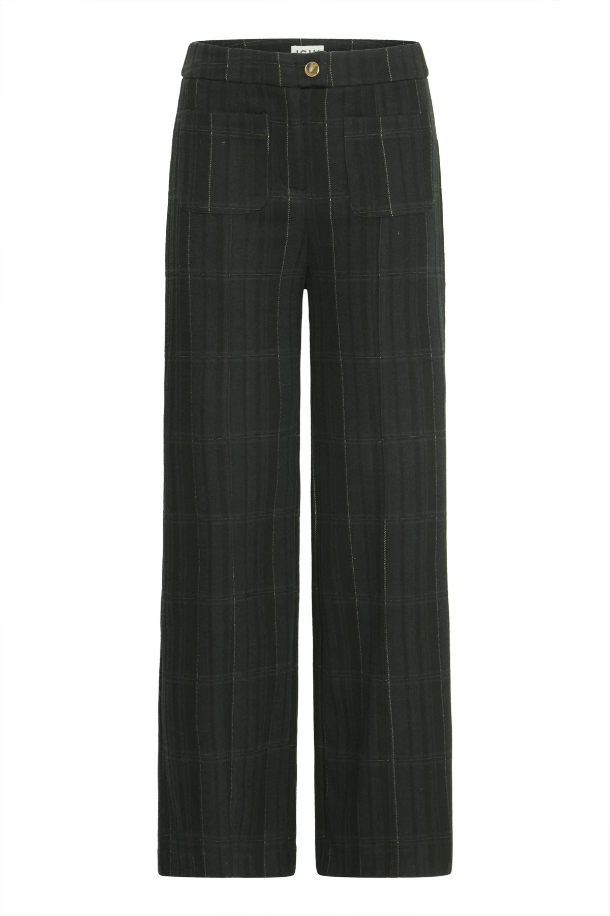 Pantalon Kate Woolley | Noir avec carreaux