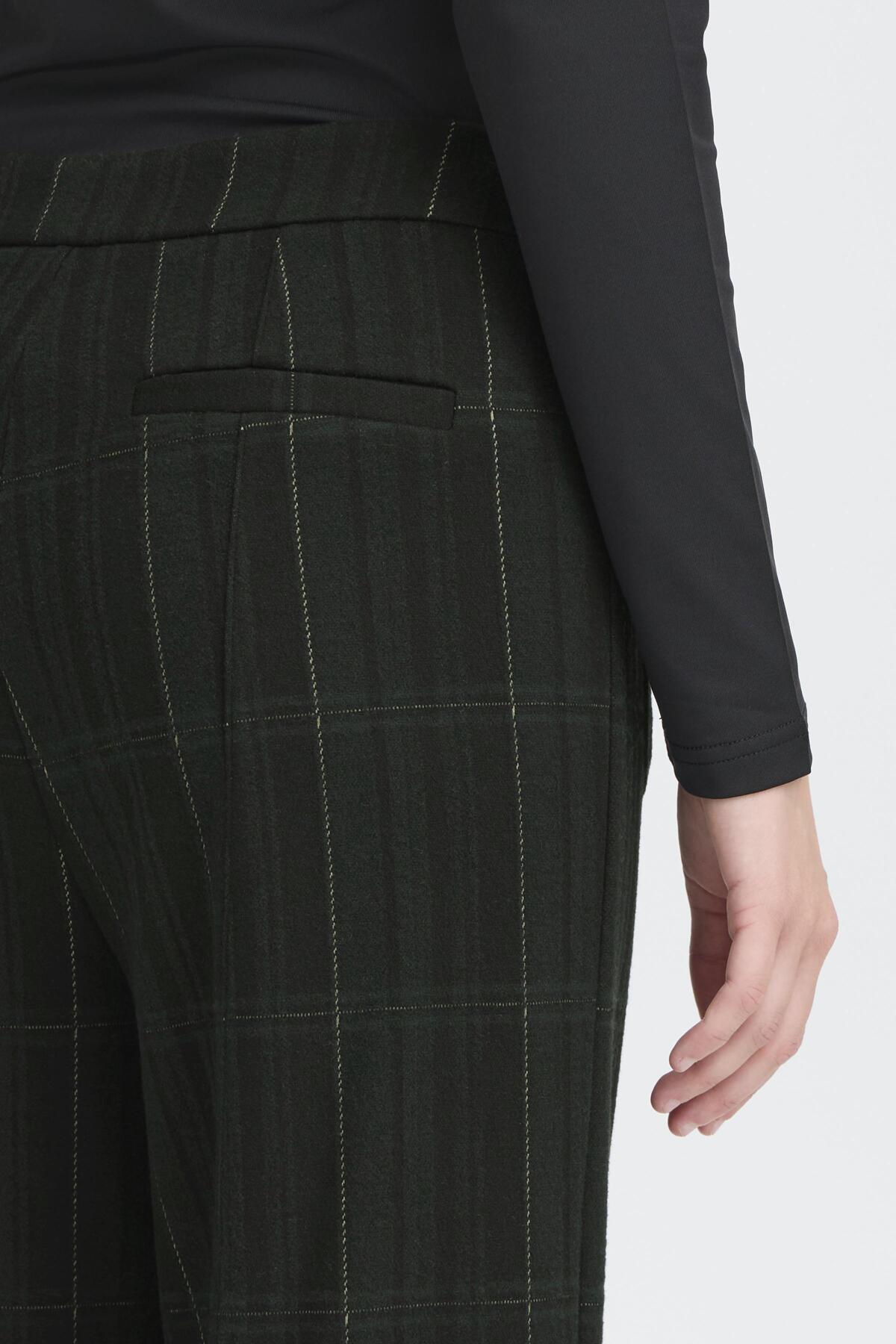 Pantalon Kate Woolley | Noir avec carreaux