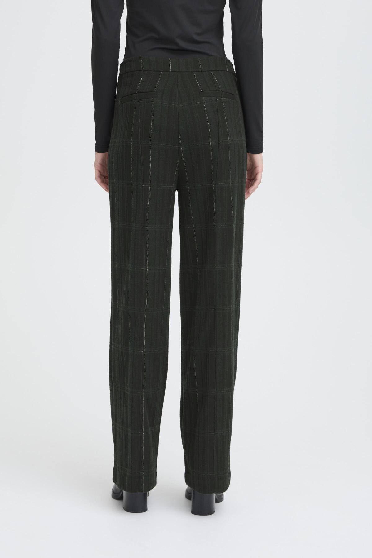 Pantalon Kate Woolley | Noir avec carreaux