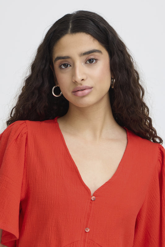 Robe Lifana - Ichi | Rouge tangerine