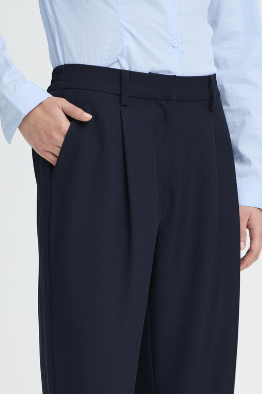 Pantalon Fava - Ichi | Marine