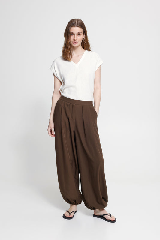Pantalon Harem - Ichi | Brun