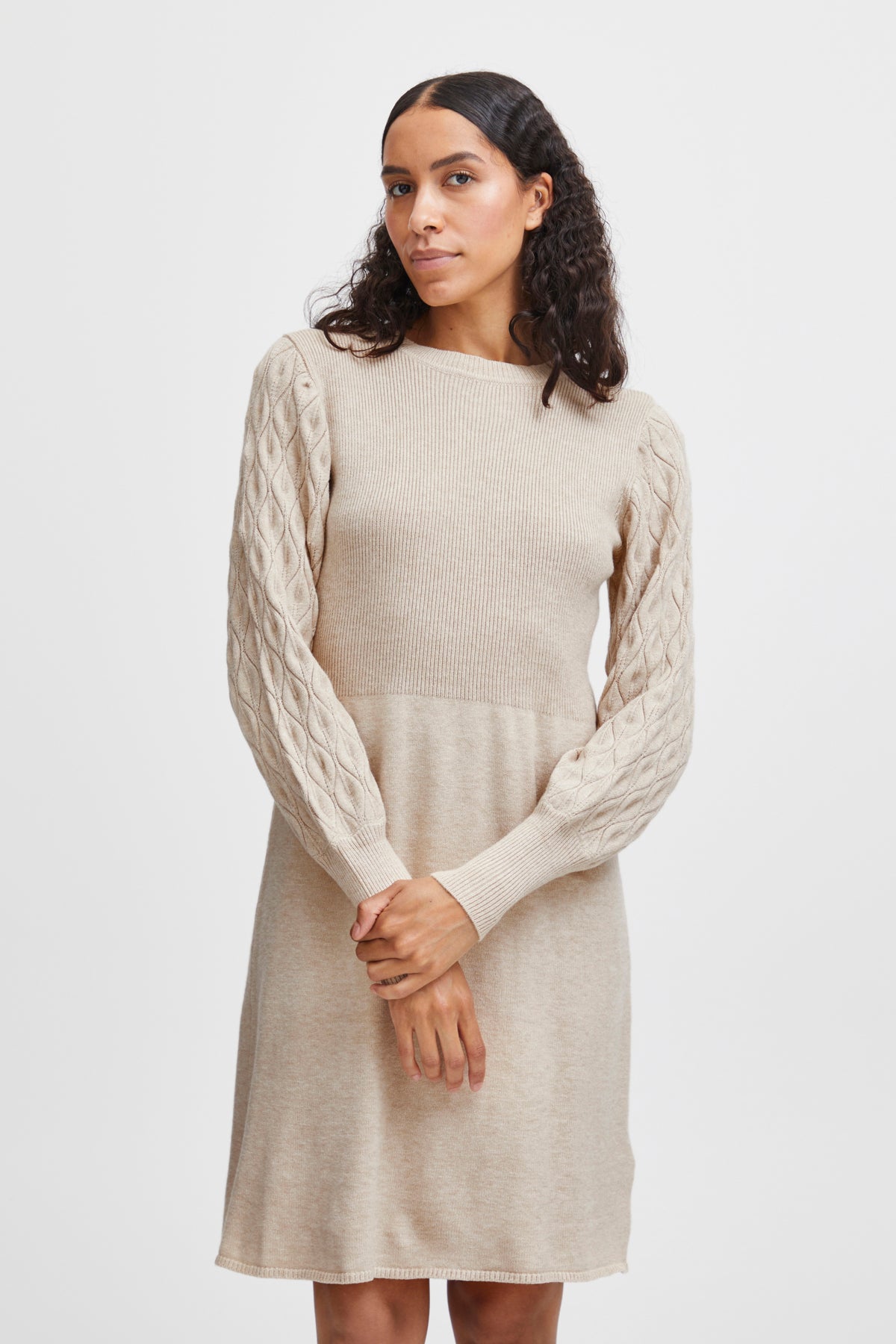 Robe Nonina | Beige pâle