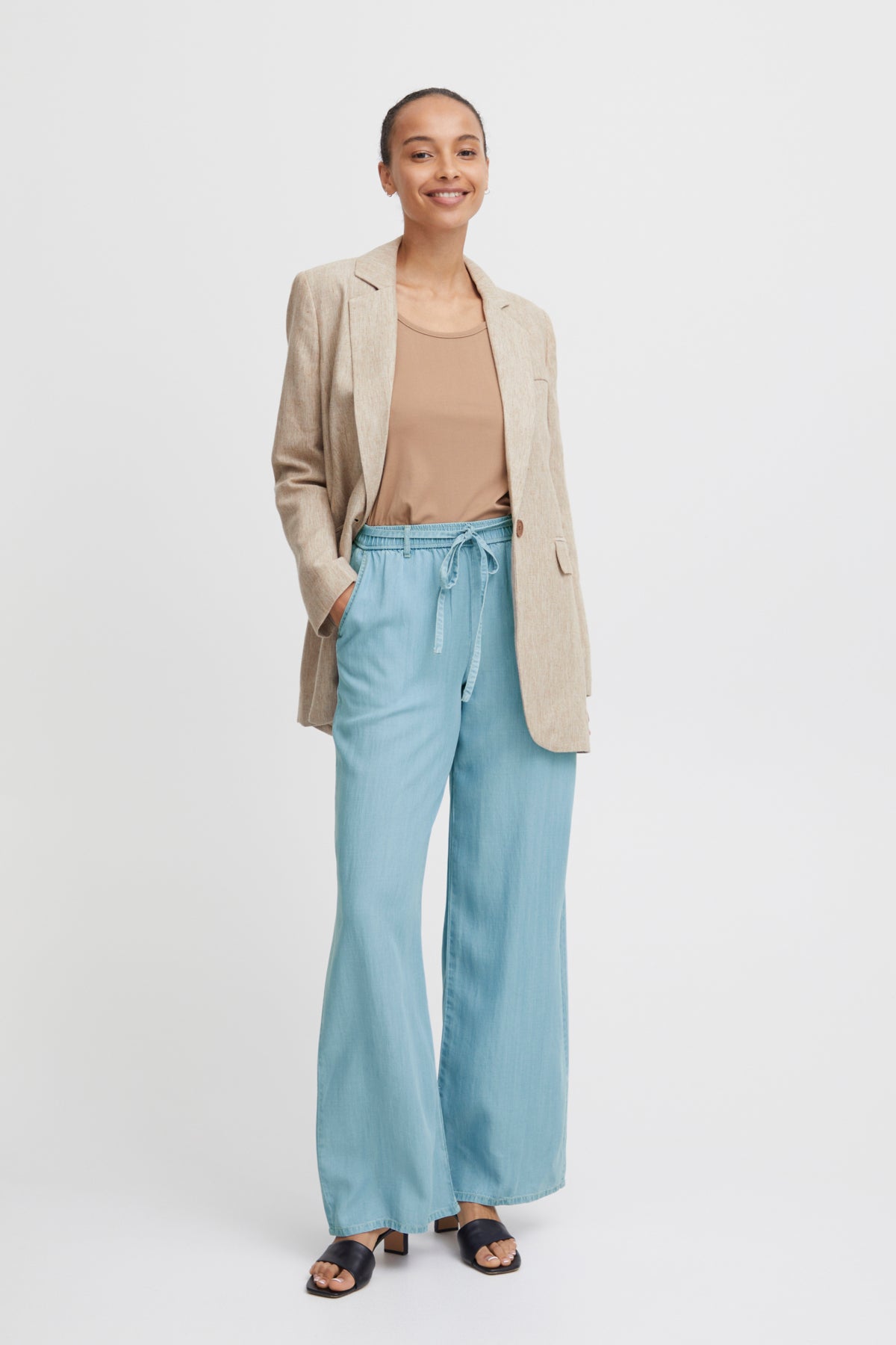 Pantalon Lana | Bleu chambray