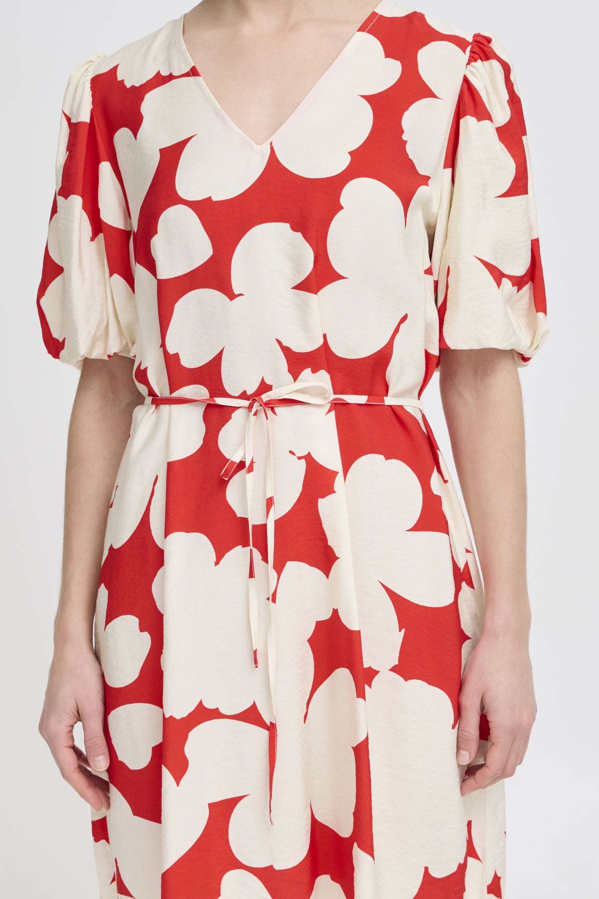 Robe Bine | Motif Rouge coquelicot